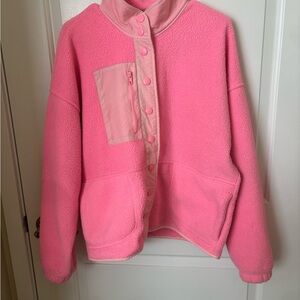 Wild Fable Pink Fleece Puffer Jacket